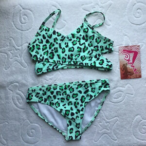 Kanu Surf Beach Leopard Tankini Set - Size 6
